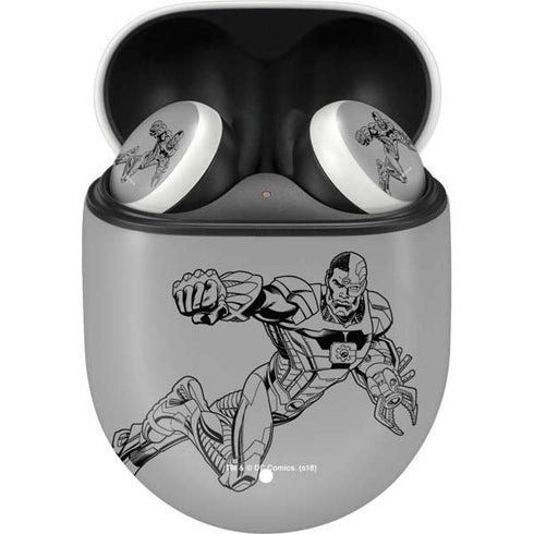 DC Comics Cyborg Comic Pop Google Pixel Buds Skin